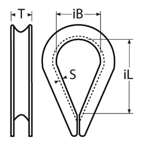 L´Ocean, dedal de acero inoxidable A4 AISI 316