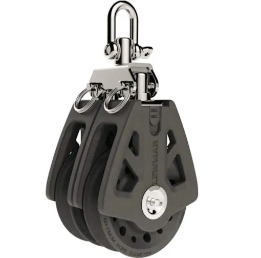 Lewmar, Synchro Block Double Shackle, Black