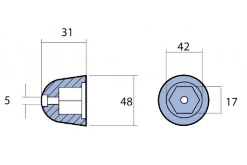 Lindemann, anode side thruster Quick BTQ185