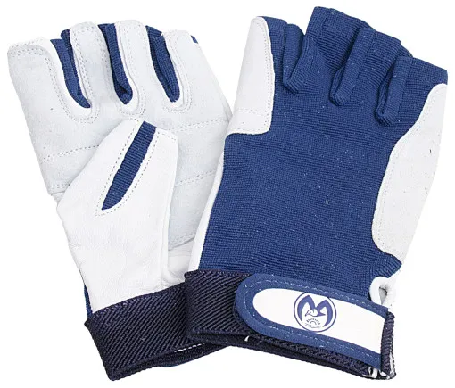 Lindemann, sailing gloves short, Navy