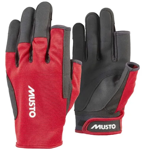 Musto, Gants de voile Essential Sailing Glove 2.0 L/F, Rouge