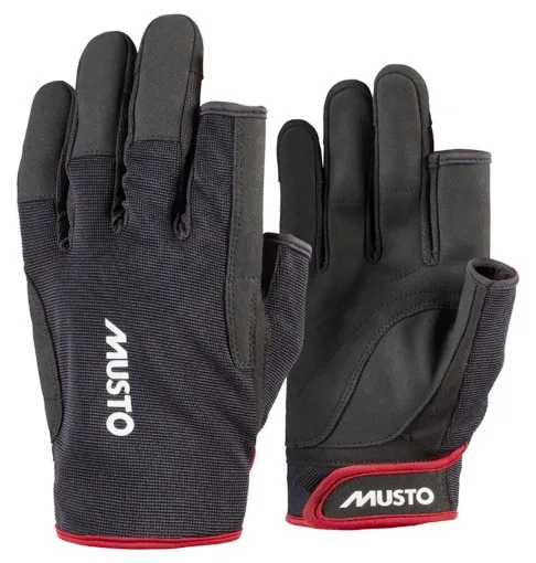 Musto, Gants de voile Essential Sailing Glove 2.0 L/F, Noir
