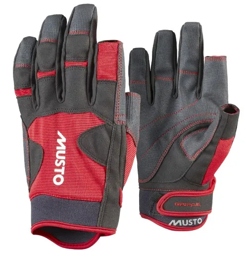 Musto, Gants de voile Performance Glove 2.0 L/F Long, Rouge