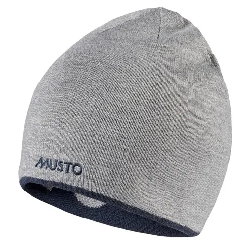 Musto, casquette de marin Reversible Beanie, Gris / Marine