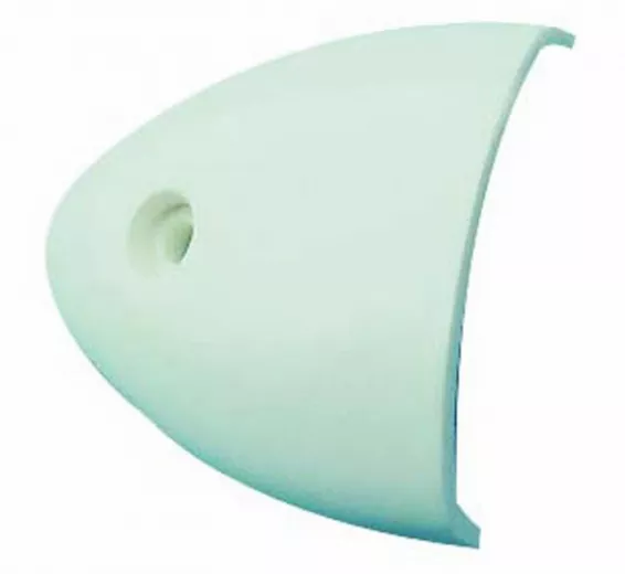 Plastimo, water-repellent cap hull, white plastic