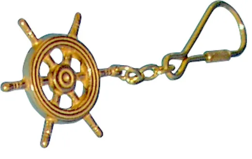 Navyline, key fob steering wheel, brass