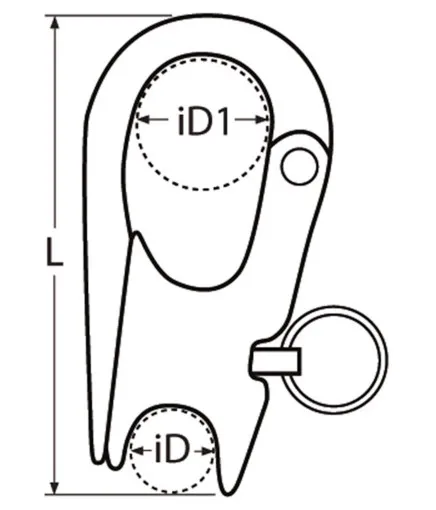 L´Ocean, Schot & Fallschäkel Edelstahl, A4-AISI 316