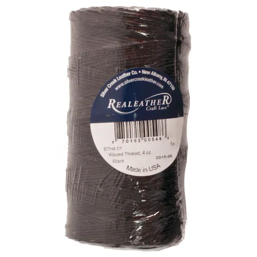 Silver Creek, PES sailing sewing thread coarse black, 160m