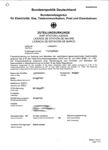 Icom, paquet de programmation équipement VHF radiotéléphonique