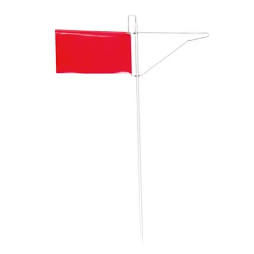 Talamex, Verklicker girouette régate rouge 12cm x 7,5 cm, en acier inoxydable