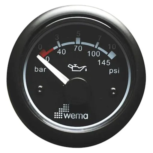 Wema, indicatore pressione olio, 25 bar