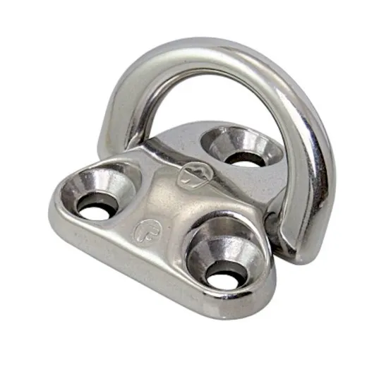 Wichard, hinged deck eye, stainless steel