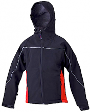 Gotop softshell hooded jacket Tempio Kid Black-Red