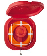 Lindemann, Lifebuoy Container with Flap, Orange